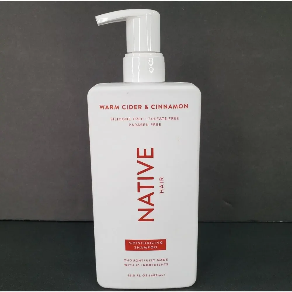Native Hair Warm Cider & Cinnamon Moisturizing Shampoo 16.5 oz Pump